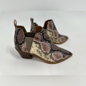 Dolce Vita snakeskin ankle boots